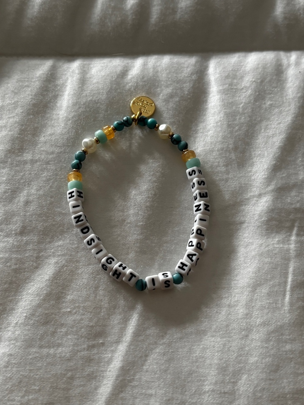 LITTLE WORDS PROJECT LWP BRACELET hindsight is happiness